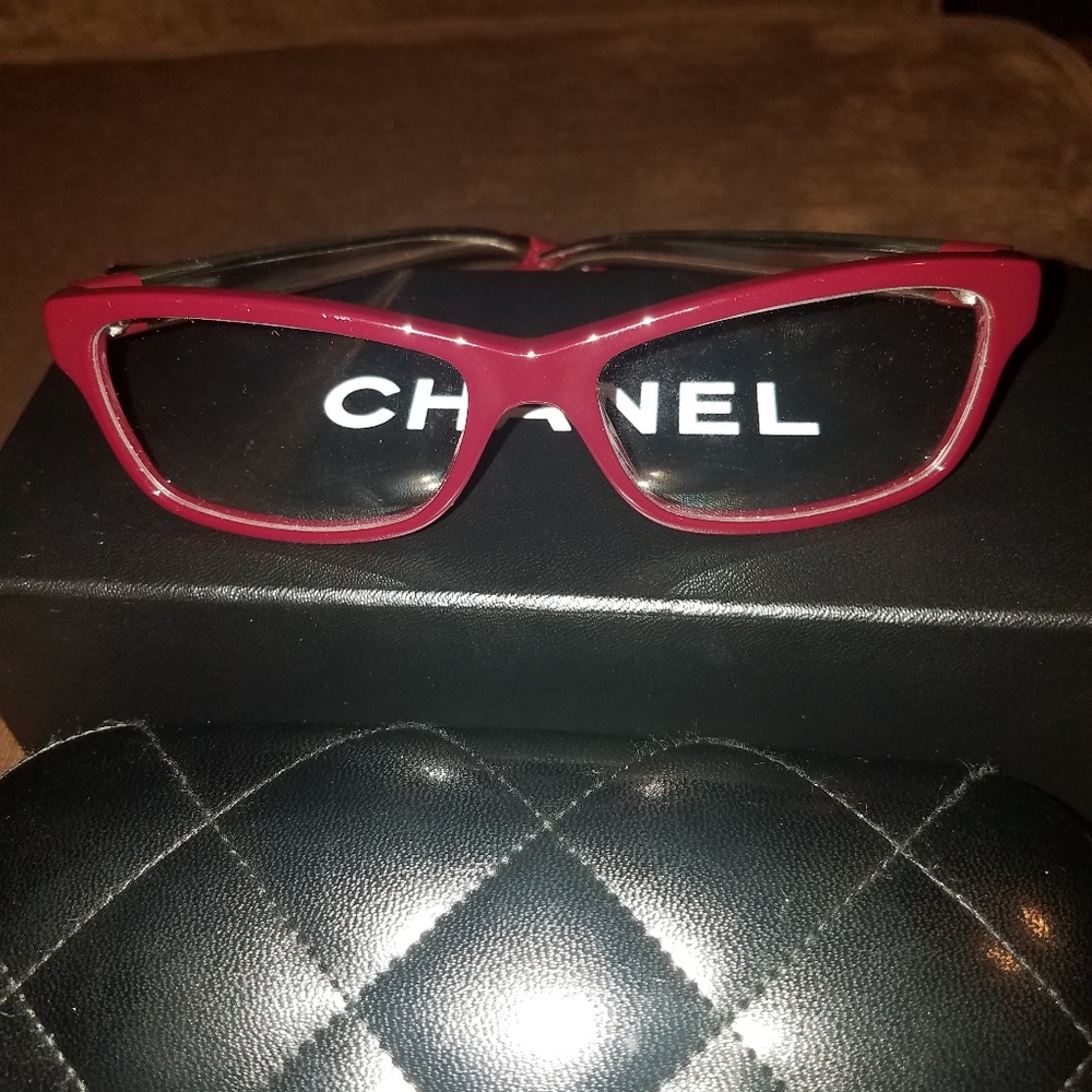 CHANEL 3274 Burgundy Clear eyeglasses